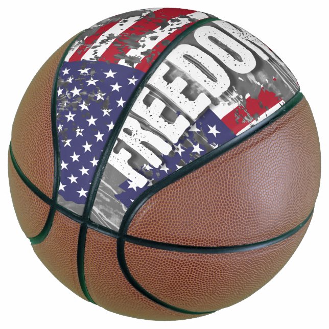 Ballon De Basket Custom Fullsize Basketball – Freedom Job (Incliné)