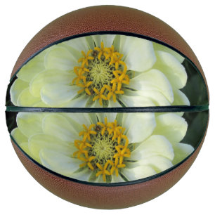 Ballon De Basket Dahlia Fleur jaune clair