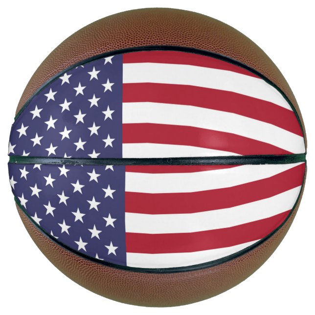 Ballon De Basket Drapeau américain (Devant)