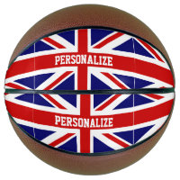 Drapeau britannique de basket-ball sur mesure