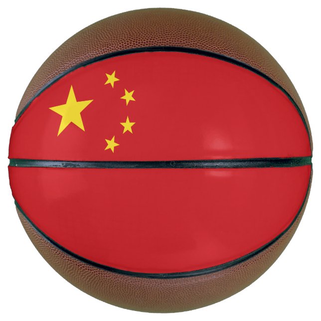 Ballon De Basket Drapeau chinois (Devant)