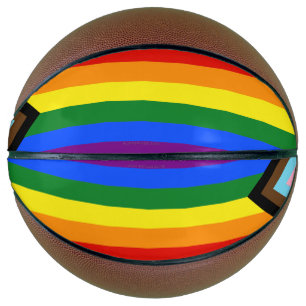 Ballon De Basket Drapeau de fierté Progress Pride de SlipperyJoe si
