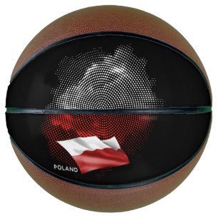 Ballon De Basket Drapeau de la Pologne