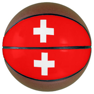 Ballon De Basket Drapeau de la Suisse