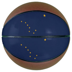 Ballon De Basket Drapeau de l'État d'Alaska