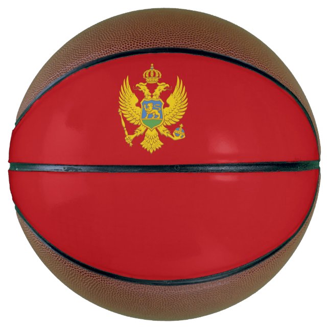 Ballon De Basket Drapeau du Monténégro (Devant)