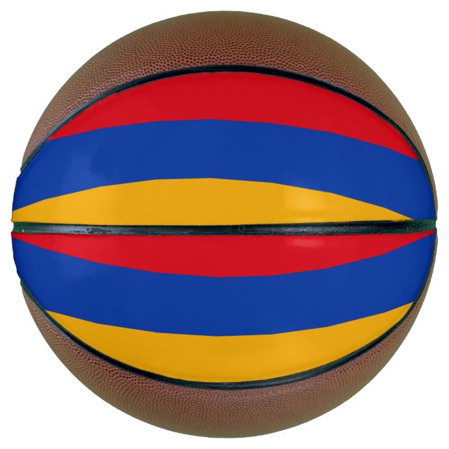 Ballon De Basket Drapeau patriotique arménien (Devant)
