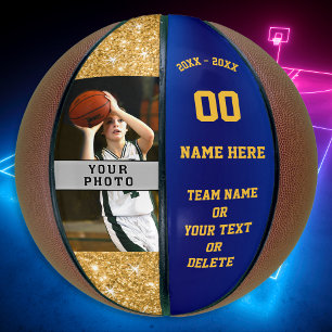 Ballon De Basket Filles Basketballs Personnalisés Votre Photo, Tex