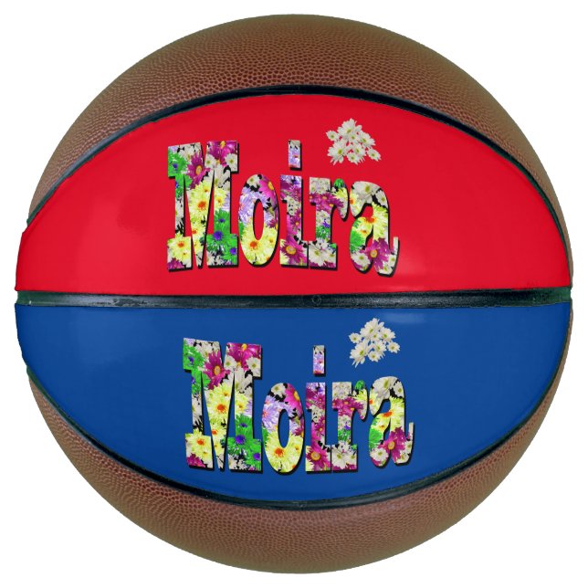 Ballon De Basket Floral Moira Nom, Basketball (Devant)
