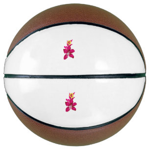 Ballon De Basket Floral Style, ArtyClick Crimson, Light Gold
