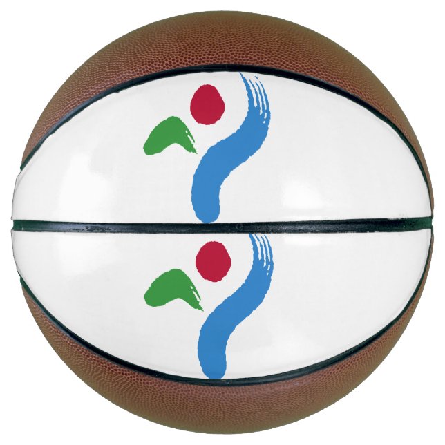 Ballon De Basket Fullsize Basketball with Flag of Seoul (Devant)