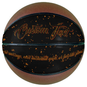 Ballon De Basket Incendie Incendie Incendie Nom Citation Cendres Br