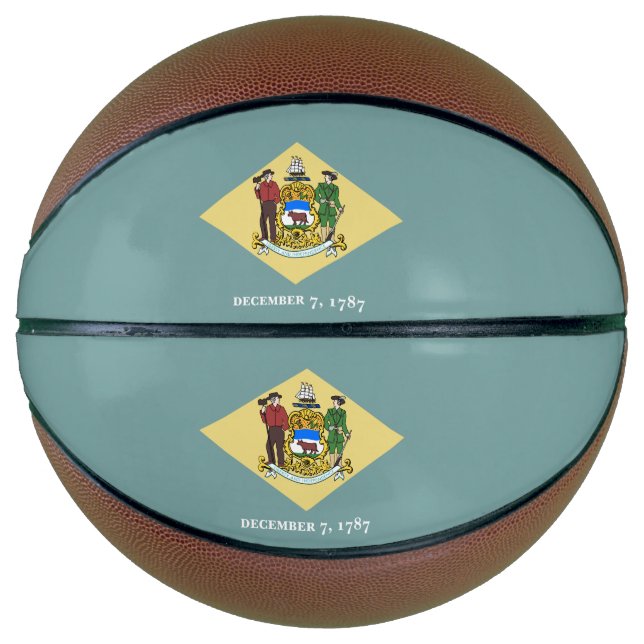 Ballon De Basket Indicateur d'état du Delaware (Devant)