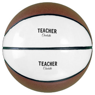Ballon De Basket Je suis enseignant école Collegeajouter votre nom 