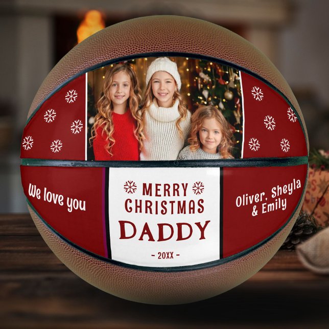 Ballon De Basket Joli Noël papa Famille Photo (Créateur téléchargé)