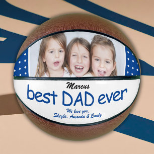 Ballon De Basket Jolie photo de la Fête des Pères Meilleur Papa Ble