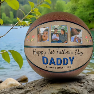 Ballon De Basket Joyeuse 1ère Fête des Pères Papa Cadeau Souvenir 3