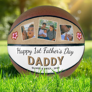 Ballon De Basket Joyeux 1er jour du Père Papa Keepsaké 3 Photo