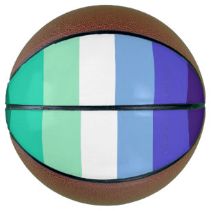 Ballon De Basket La palette de drapeau des hommes gays trans-inclus