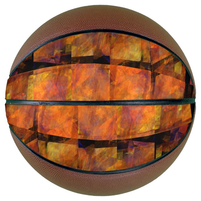 Ballon De Basket L'art Abstrait au mur (Devant)