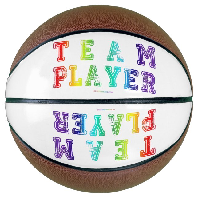 Ballon De Basket Le joueur de l'équipe de SlipperyJoe rempli de plu (Devant)
