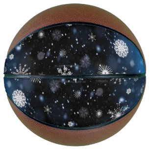 Ballon De Basket Le Noël de SlipperyJoe, hiver magique paisible à