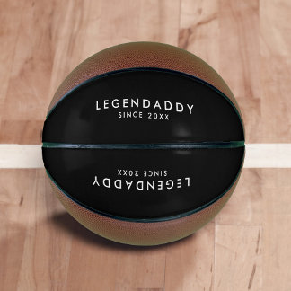 Ballon De Basket Legendaddy for Legendary Dads simple minimalist 