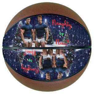 Ballon De Basket Les sapins de Noël lumineux de SlipperyJoe deux mu