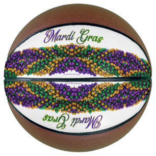 Ballon De Basket L'image emblématique sur le thème de Mardi Gras de
