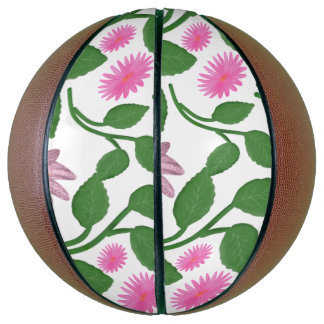 Ballon De Basket Magnifique motif floral coloré