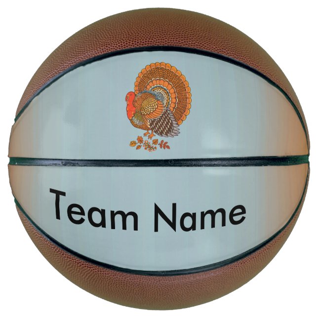 Ballon De Basket Majestic Homme Turquie Fanned Tail Automne Colonne (Devant)