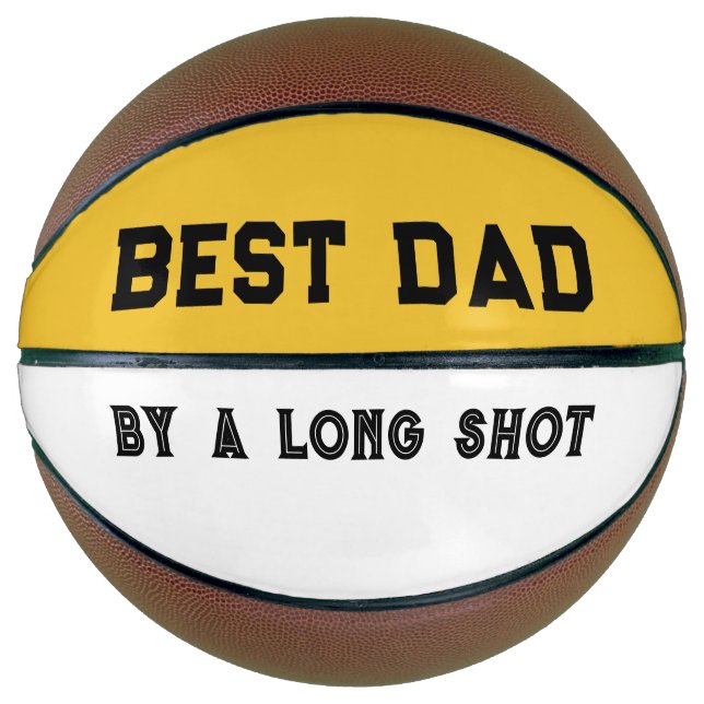 Ballon De Basket Meilleur cadeau papa (Devant)