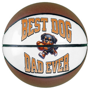 Ballon De Basket Meilleur Chien Papa Jamais - Basketball Pup Concep