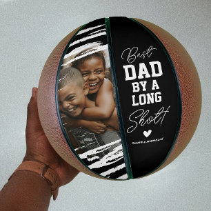 Ballon De Basket “Meilleur papa de loin” Photo Basketball