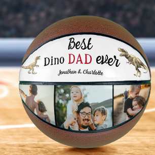 Ballon De Basket Meilleur Papa Dino Photo Collage