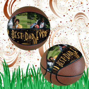 Ballon De Basket Meilleur Papa Jamais Black Gold Lafling Photo mode