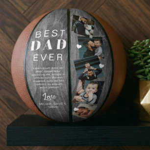 Ballon De Basket Meilleur papa Jamais Fête des pères à grains de bo