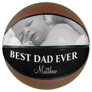 Ballon De Basket Meilleur papa Jamais Photo de famille Photo modern