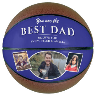 Ballon De Basket Meilleur Papa Moderne Père 3 Collage de Photos