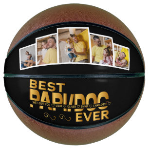 Ballon De Basket Meilleur Papi Toujours Personnalisé Famille 5 Phot