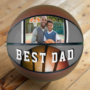 Ballon De Basket Meilleure Photo de Papa Orange Métallisé