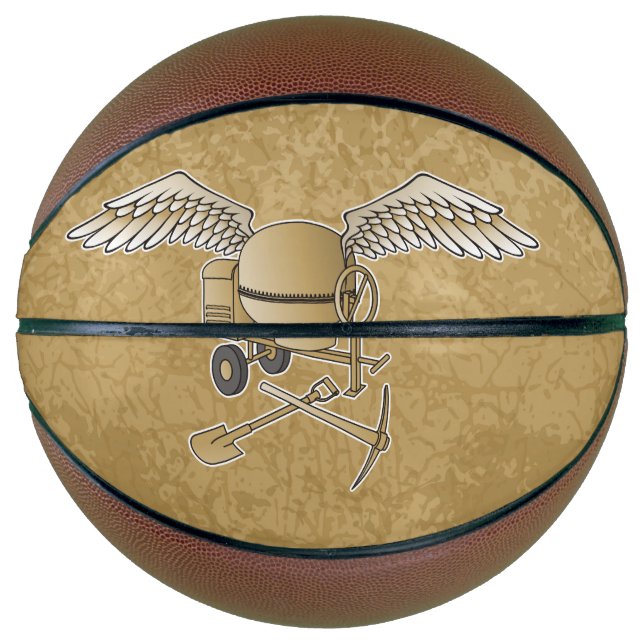 Ballon De Basket Mélangeur en béton beige (Devant)