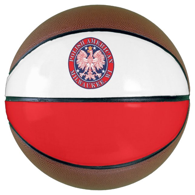 Ballon De Basket Milwaukee Wisconsin polonais (Devant)