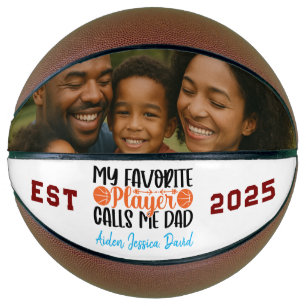 Ballon De Basket Mon Joueur Favori M'appelle Papa