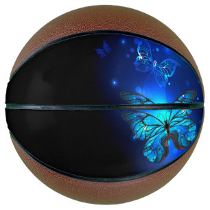 Ballon De Basket Morpho Butterfly in the Dark Background