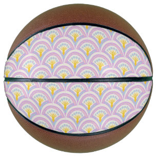 Ballon De Basket Motif de coquille de couleur pastel