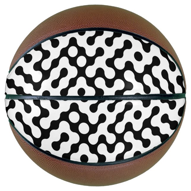 Ballon De Basket Motif de labyrinthe noir et blanc mignon (Devant)