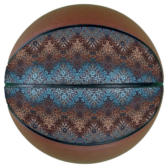 Ballon De Basket Motif tribal ethnique de basket-ball (Devant)