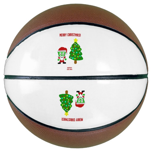 Ballon De Basket Noël FrankenCheese Basketball (Devant)