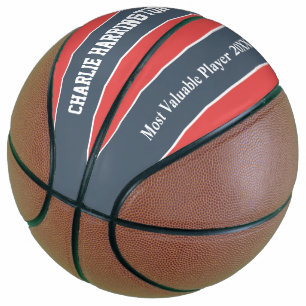 Ballon De Basket Nom de motif de rayures et basket-ball faits sur